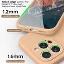 OTOFLY for iPhone 16 Pro Max Case, Compatible with MagSafe, Shockproof Magnetic Silicone Case for iPhone 16 Pro Max,[Military Grade Protection] [2 Pack Screen Protectors], Peach Fuzz