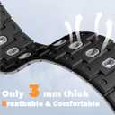 Bandletic Bands Compatible with Apple Watch Ultra 3 Band, Wide Soft Rugged Sport Straps for iWatch Bands 49mm(Ultra3), 46mm(Series 11 10), 45mm(9/8/7), 44mm(SE3/SE2/SE/6/5/4), 42mm(3/2/1),Black/Gray