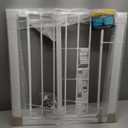 Safety 1st Easy Install Walk Thru Baby Gate for Doorway With Door, Dog Gates, Fits 29"-38", Easy Install 28" Tall, White