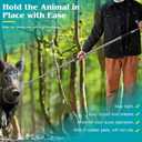 Dog Catcher Pole 61 Inches - Animal Catch Pole Heavy Duty Stainless Steel Catch and Release Pole for Cats, Dogs, Hogs, and Pigs - Animal Control Tools