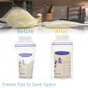 6-Pack Freeze Flat Breast Milk Storage Bag |Breastmilk Freezer Flattener Kit Make Mother's Milk Bags Organizer Even to Save Refrigerator Space | Fit 3 4 5 6oz, 6.3"x3.66"x0.78"in