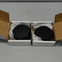 Pomunty 2 Pack Trailer Door Locks Keyed Alike Heavy Duty Hockey Puck Locks Reinforced Hidden Shackle Padlocks w/4 Keys Solid Steel Lock for Trailers Trucks Vans Shed Gates Garage