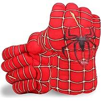 Kids Hero Gloves, 1 Pair Hero Plush Boxing, Soft Plush Boxing Gloves for Kids, Foam Fists with Ties, for Cosplay, Halloween, Birthday Gifts (A)