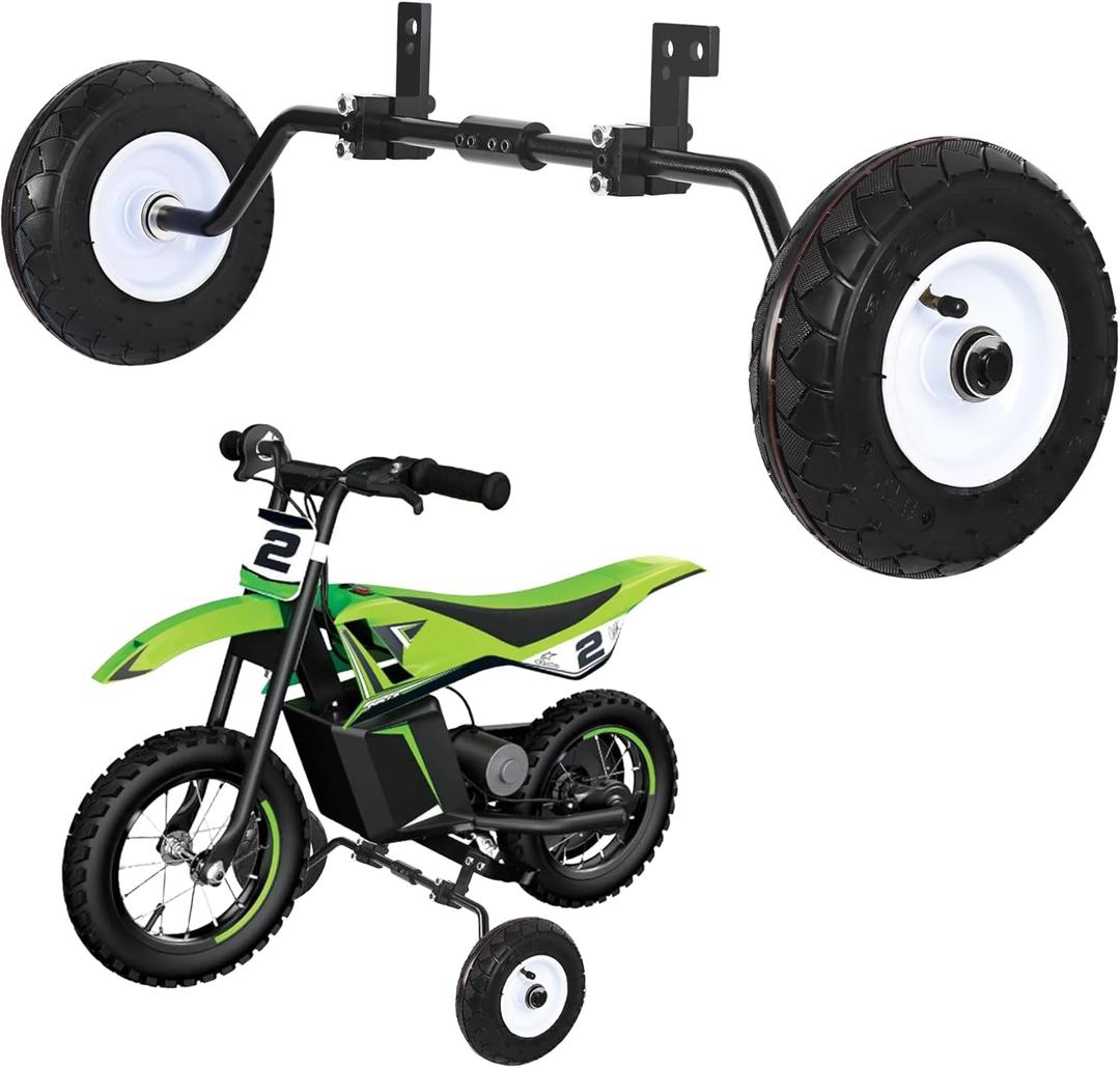 Dirt Bike Training Wheels, Universal Fit Electric Dirt Bike Razor MX125 MX350 MX500, Most 50CC Motorcycles Yamaha PW50 TTR50 and Honda CRF50 XR50 Z50,Adjustable Height Training Wheels for Beginners