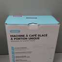 Single Serve Coffee Maker with Built-in Detachable Milk Frother, Iced and Hot Coffee Machine for K Cup & Grounds, 40oz Removable Water Reservoir, 6 Cup Sizes, Fits 7.3" Travel Mug, Purple