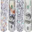Unisex Crazy Funny Novelty 3D Colorful Athletic Sport Crew Tube Sock,Dollar, 4 Pack 