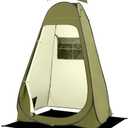 BRIAN & DANY Pop Up Shower Tent, Portable Privacy Camping Changing Tent, Camp Toilet Bathroom Pod with Rain Shelter & Windows, UPF 50+ & Waterproof, 47.2" x 47.2" x 74.8"