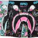 PSD Underwear Youth Boys Boxer Brief - Various Print Comfortable Active Underwear for Boys, Kids Boys Underwear Packs, S