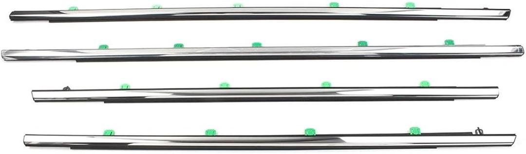 Car Door Sealing Strip for CRV 2012 2013 2014 2015 2016 4pcs Chrome Car Weatherstrip Window Molding Trim Window Sealing Strip Car Weather Stripping