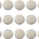 HARFINGTON 15pcs Metal Round Buttons 12mm Zinc Alloy Shank Flat Sewing Craft Replacement Buttons for Clothing Decoration DIY Accessories, Matte Silver