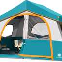 HG 8 Person Camping Tent, Portable Cabin Tent for Camp, Windproof Fabric Easy Set Up Family Tent Outdoor for Hiking, Backpacking, Traveling