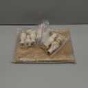 MAONAME Decorative Wooden Display Riser, Farmhouse Wood Pedestal Stand for Display, Rustic Wash White Tray Riser for Kitchen, Home Table Decor, Short and Tall Footed