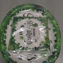 50Pcs St. Patrick's Day Oval Paper Plates and Napkins Set Serve 25 - 10" x 12.5" Large Disposable Green Paper Plates and 6.5'' Napkins with Lucky Shamrock for Irish Party Supplies Themed Tableware Set