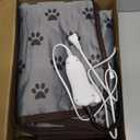 GOLOPET Extra Large Dog Heating Pad 47x30 in with Smart Thermostat Switch and Power Line Protection Tube,Obtained MET and UL Dual Certification,Waterproof Pet Heating pad-Paw Print