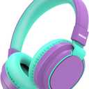 MIDOLA Kids Headphones Wireless Bluetooth 5.4 68H Play Time Volume Limit 85/94dB Over-Ear Foldable Headset,Type-C Fast Charging,with Wired Aux Mic for Toddler Boy Girl Pad Tablet Purple