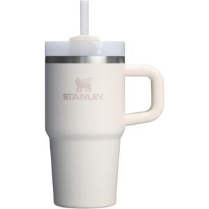 STANLEY Quencher H2.0 Tumbler with Handle and Straw 20 oz | Flowstate 3-Position Lid | Cup Holder Compatible for Travel | Insulated Stainless Steel Cup | BPA-Free | Cream 2.0