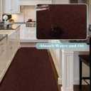 Runner Rug 2FT x 6FT, AYOHA 2'-82' Utility Carpet Runner for Entryway Hallway Aisles Balcony Garages, Area Rugs with Non-Slip Rubber Backing, Chocolate Brown 