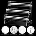 Clear Acrylic Bracelet Holder with 3 Tier Racks, Jewelry Organizer Stand and Display Jewelry Organizer for Wrist Watch