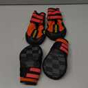 DcOaGt Dog Shoes for Large Dogs XXL, Waterproof Dog Boots with Anti-Slip Sole Breathable Reflective Paw Protectors Booties for Hot Pavement Summer Winter Snow Hiking Walking 4PCS(Size 9) Red