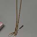 Purse Chain Strap Crossbody Gold Chain Shoulder Bag Replacement Strap with Metal Buckles (Length:41.3inch)