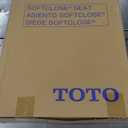 TOTO SoftClose Slow Close Elongated Toilet Seat and Lid, Cotton White - SS124#01