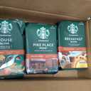 Starbucks Ground Coffee, Medium Roast Hot or Iced Coffee, Variety Pack, Three 12 oz Bags, BB Date: 08/16/26