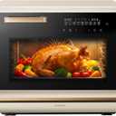 ROBAM Toaster Air Fryer Oven Combo, Countertop Convection Cooker with Bake & Fry, 1.2 Cu.Ft Large Capacity Combi Steam Oven, 32 Preset Recipes, Smart Touch Precise Temp Control, Multi-Stage CT766
