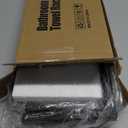 ELITEROO Towel Holder for Bathroom Wall, Towel Rack with Shelf and Hooks, Hanging Towel Organizer for Small Bathroom Storage, Wooden Rolled Towel Shelf for RV, Camper, Black