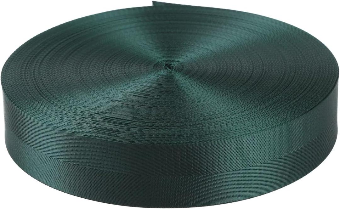 2Heavy Duty Nylon Webbing 10 25 50 Yard - Nylon Strapping for Outdoor DIY Gear Repair, Durable Nylon Strapping for Indoor or Outdoor Gear, DIY Crafting, Repairing
