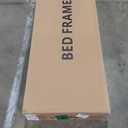 GAOMON Full Size Bed Frame with Headboard & 2 Storage Drawers, Upholstered Full Platform Bed Mattress Foundation with Steel Slats Support, Noise-Free, Easy Assembly & No Box Spring Needed, Grey