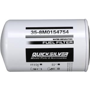 Quicksilver 8M0154754 Water Separating Fuel Filter for Select Yamaha 2-Stroke and 4-Stroke Outboards Quicksilver 8M0154754 Water Separating Fuel Filter for Select Yamaha 2-Stroke and 4-Stroke Outboards