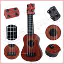 15 Pcs Kids Toy Guitar 10 Inch Mini Classical Ukulele Guitar Toy Beginner Rhyme Developmental Musical Instrument Toddlers Ukulele Guitar Cute Guitar Toy for Toddler Educational Toy Supplies