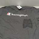 Champion Men's Graphic Short Sleeve T-Shirt, Standard Fit, Classic Script Logo, Midweight 100% Cotton, Granite Heather, XX-Large Tall