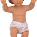 Baby Jesus Nativity Figurine | Painted Christ Child | Add to Manger or Creche Scene | Great Christian Home and Church Dcor for Christmas Season | 12", 8", 6" or 4.5" Long (4.5" Jesus)