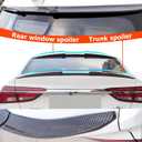 Universal Carbon Fiber Pattern Spoiler for Sedan, Coupe, Hatchback | 3-Section Adjustable & Cuttable | No-Drill Installation with 3M Tape | 40-55 Inches