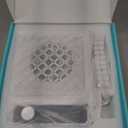 Woput Nail Dust Collector, 14700RPM Foldable Dual-Turbo Fan with 30 Filter Papers for Acrylic Nails Salon & Home - Off White