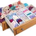 Dial Industries Adjustable Dresser Drawer Clothes Organizer Dividers, Set of 4, 4.5" Deep