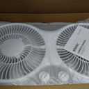 shinic 9" Twin Window Fan with Reversible Airflow Quiet Exhaust & Intake, Independent Control Dual Fan, Expanders for 23.8"-37" Window, Vertical/Horizontal for Sliding Window, for Home Kitchen