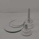 HBlife 3-PCS White Cake Stand Set (8"/10"/12" Plate) for 6-10 Inch Cakes, Perfect Dessert Table Display Set, Cupcake&Cake Stands for Party, Wedding, Birthday, Baby Shower, Anniversary (Metal)