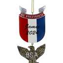 Boy Scouts Christmas Ornament, Boy Scouts of America Bald Eagle Keepsake Gift, Christmas Tree Decoration with Custom Name