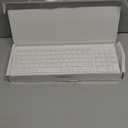 Wireless Keyboard and Mouse Ultra Slim Combo, TopMate 2.4G Silent Compact USB 2400DPI Mouse and Scissor Switch Keyboard Set with Cover, Batteries Included, for PC/Laptop/Windows/Mac - White