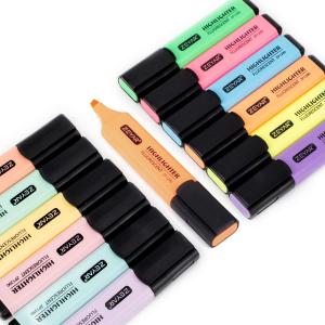 ZEYAR Highlighter, Chisel Tip Marker Pen, AP Certified, Assorted Colors, Water Based, Quick Dry (12 Colors)