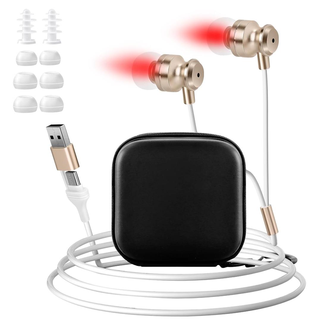 Upgraded 2-in-1 Red Light Therapy Device 650nm Red Light for Ears & Nose,Provides Targeted Relief for Rhinitis & Otitis Media, Promotes Ear Comfort, Relaxation, and Daily Care