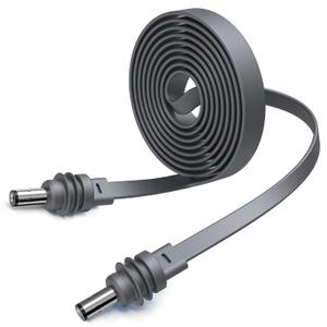 Flat Starlink Mini DC Power Cable 16.4FT/ 5M 18AWG for Window Passthrough | Ultra-Thin Anti-Pinch Waterproof Replacement Cord, Ideal for RV, Van, Truck, Camping & Outdoor All-Weather Use