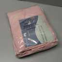 Rose Linen 96 Inch Long Curtains Panels 2 Panel Set with Back Tab Rod Pocket Semi Sheer Light Filtering Boho Aesthetic Style Room Decor Burlap Look Curtain for Bedroom and Living Room 52x96 Inch