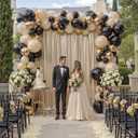 10x10ft Thick Champagne Glitter Backdrop Curtain Panels for Parties, Wrinkle Free Sequin Sparking Photo Backdrop Drapes, 2 Panels 5x10ft Shimmer Back Drop Cloth for Wedding Birthday Photography