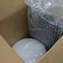 Small Ceiling Fan with Light - 35 Inch Flush Mount Ceiling Fans with Lights and Remote, Low Profile Ceiling Fan with 3 Reversible Blades, 6 Wind Speeds, Black Ceiling Fans for Bedroom Kitchen