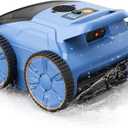 Pool Vacuum for Above Ground Pool, Lasts Up to 180 Mins, Self-Parking, LED Indicator, Wall Climbing Above Ground Pool Vacuum for Inground Pools, Robotic Pool Cleaner for Pools up to 2000 Sq.ft