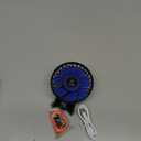 JZCreater USB Desk Fan, Mini Fan Portable, 3 Speeds Desktop Table Cooling Fan, Plug in Power Fan, Rotation Strong Wind, Quiet Personal Small Fan for Home Desktop Office Travel Bedroom, Apple Green