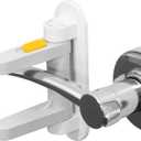 SVD.PET Door Lever Lock (2 Pack) Child Proof Doors & Handles, Prevents Toddlers and Pets from Opening Doors. Unique Difficulty Adjustment, Easy One Hand Operation for Adults 